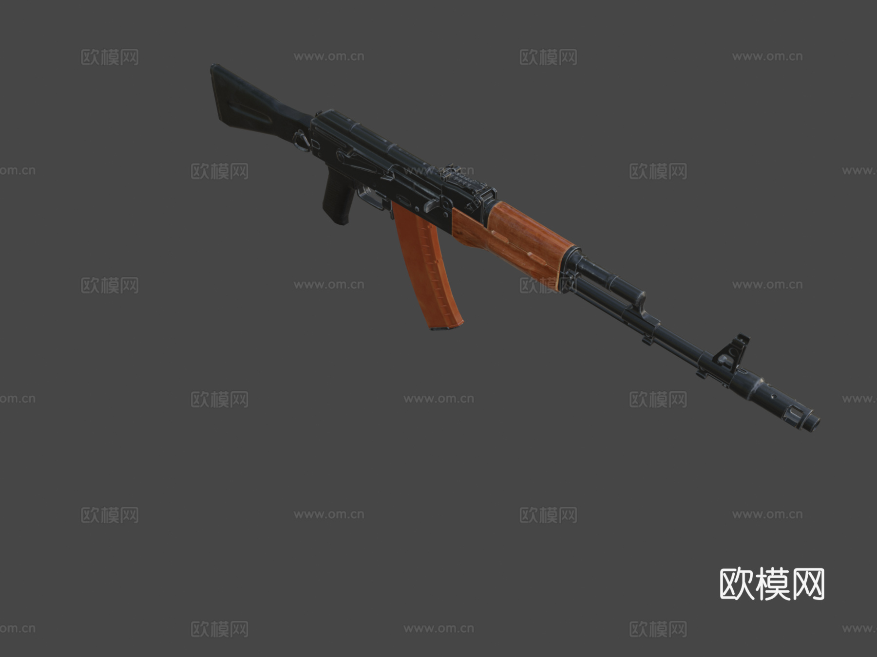Ak74m步枪模型3d模型