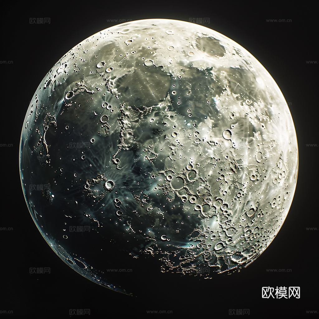 月球灯星球月亮陨石表表面