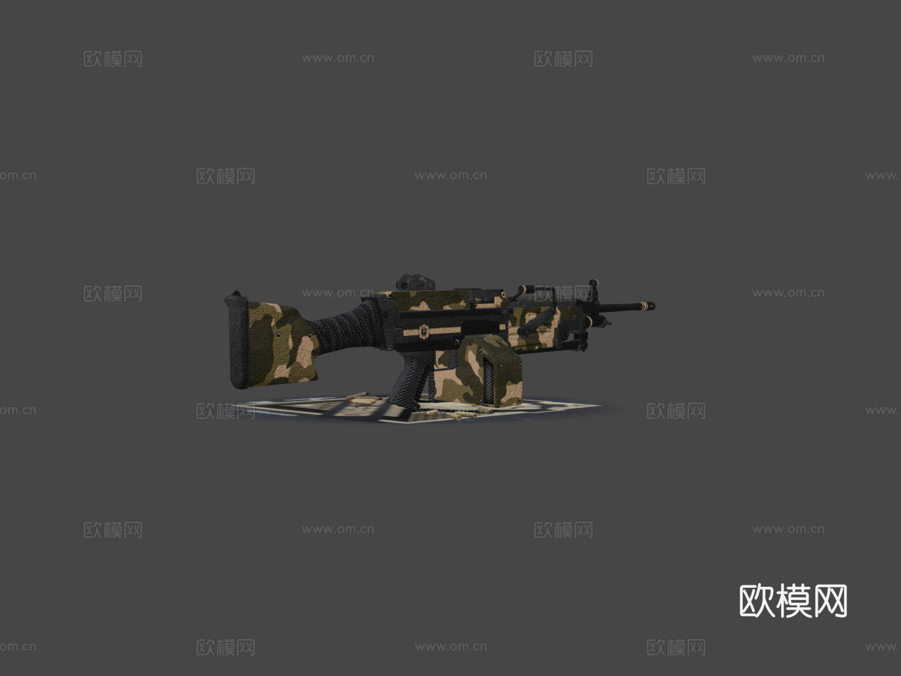 M249-黑沙3d模型