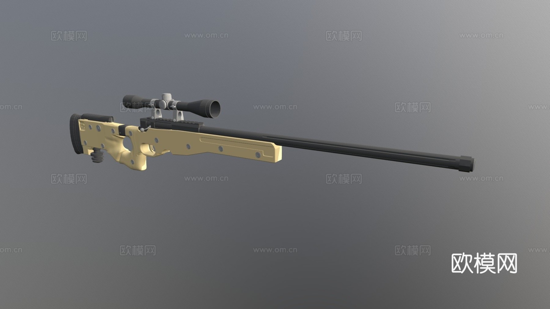 AWP(低多边形版)3d模型