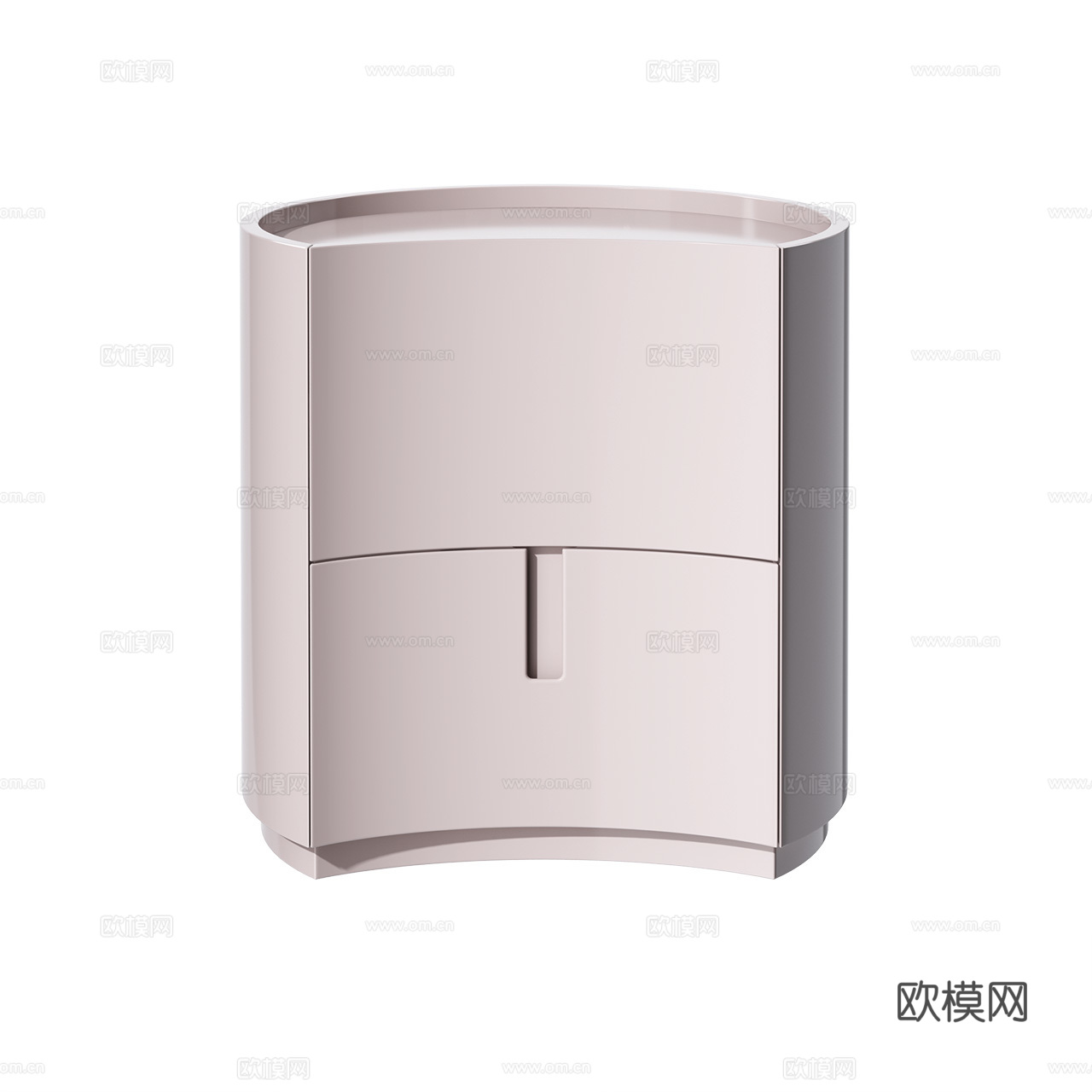 Meridiani 现代床头柜 极简床头柜 抽屉柜 装饰柜3d模型