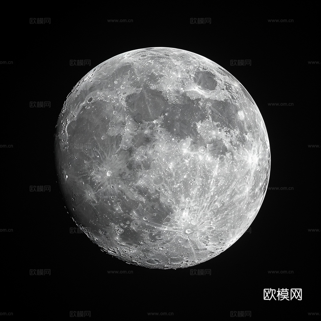 月球灯星球月亮陨石表表面