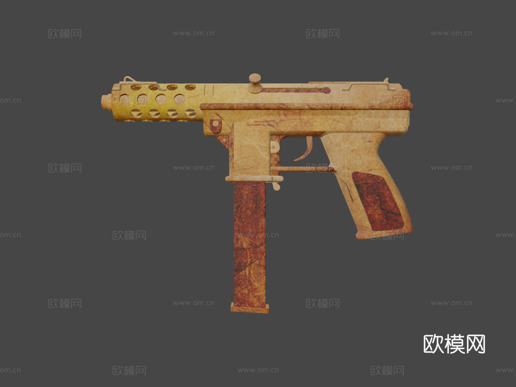 Tec-9-复古版3d模型