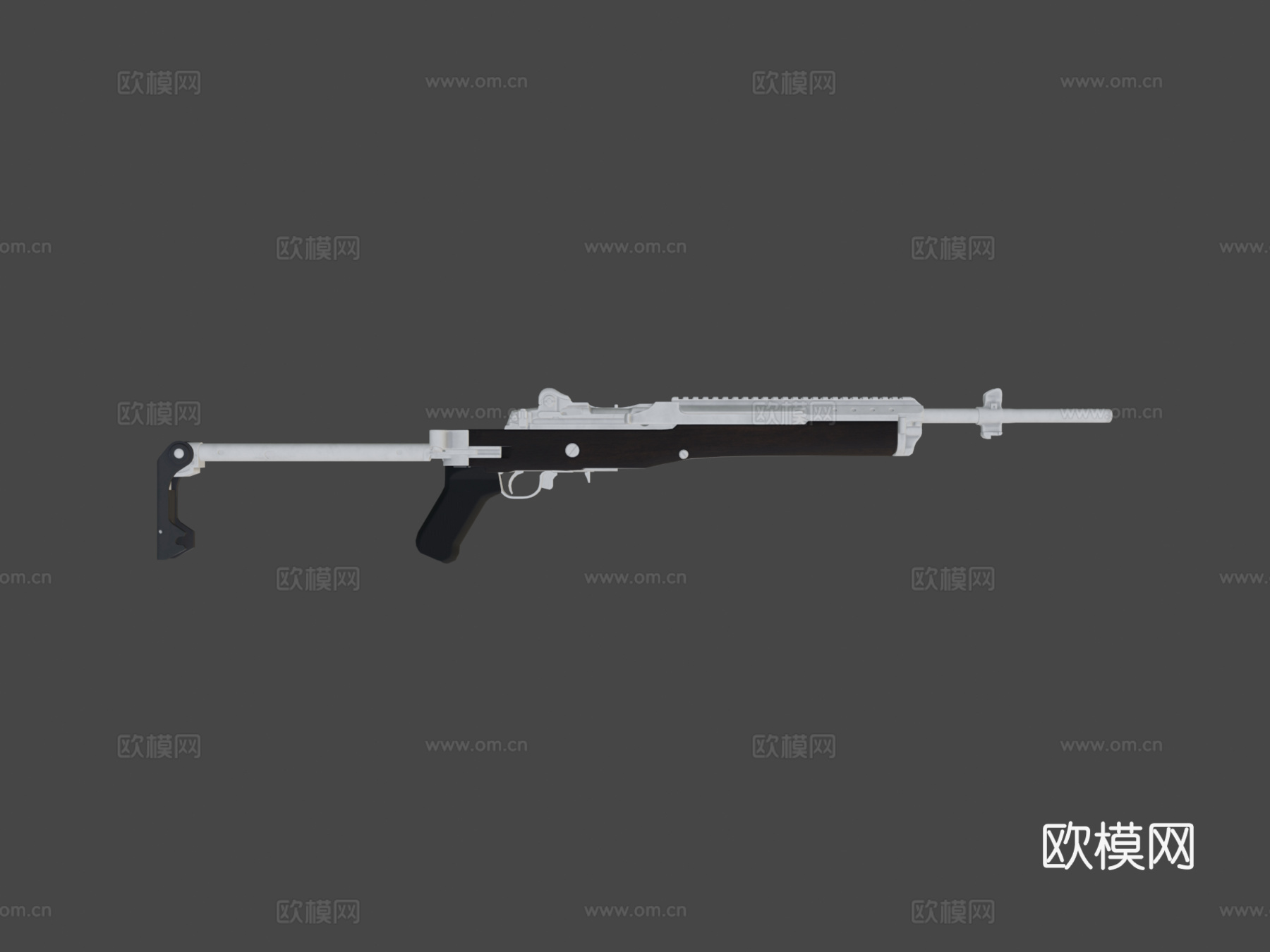 镀银-Mini14-PUBG3d模型