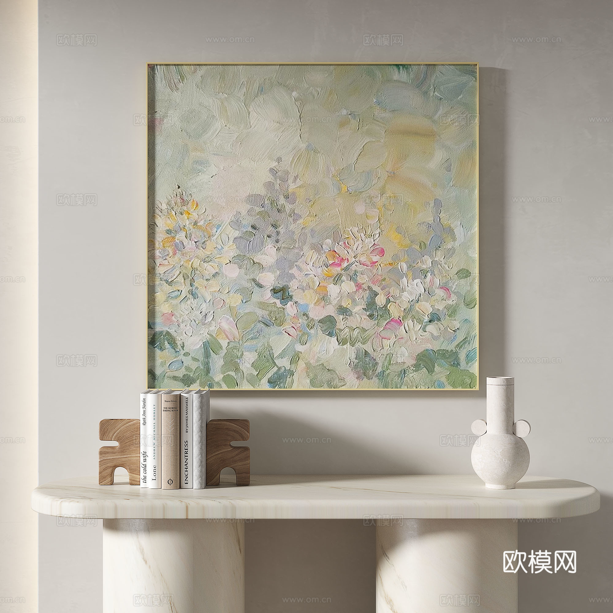 现代，简约，奶油风，复古，抽象，装饰画3d模型