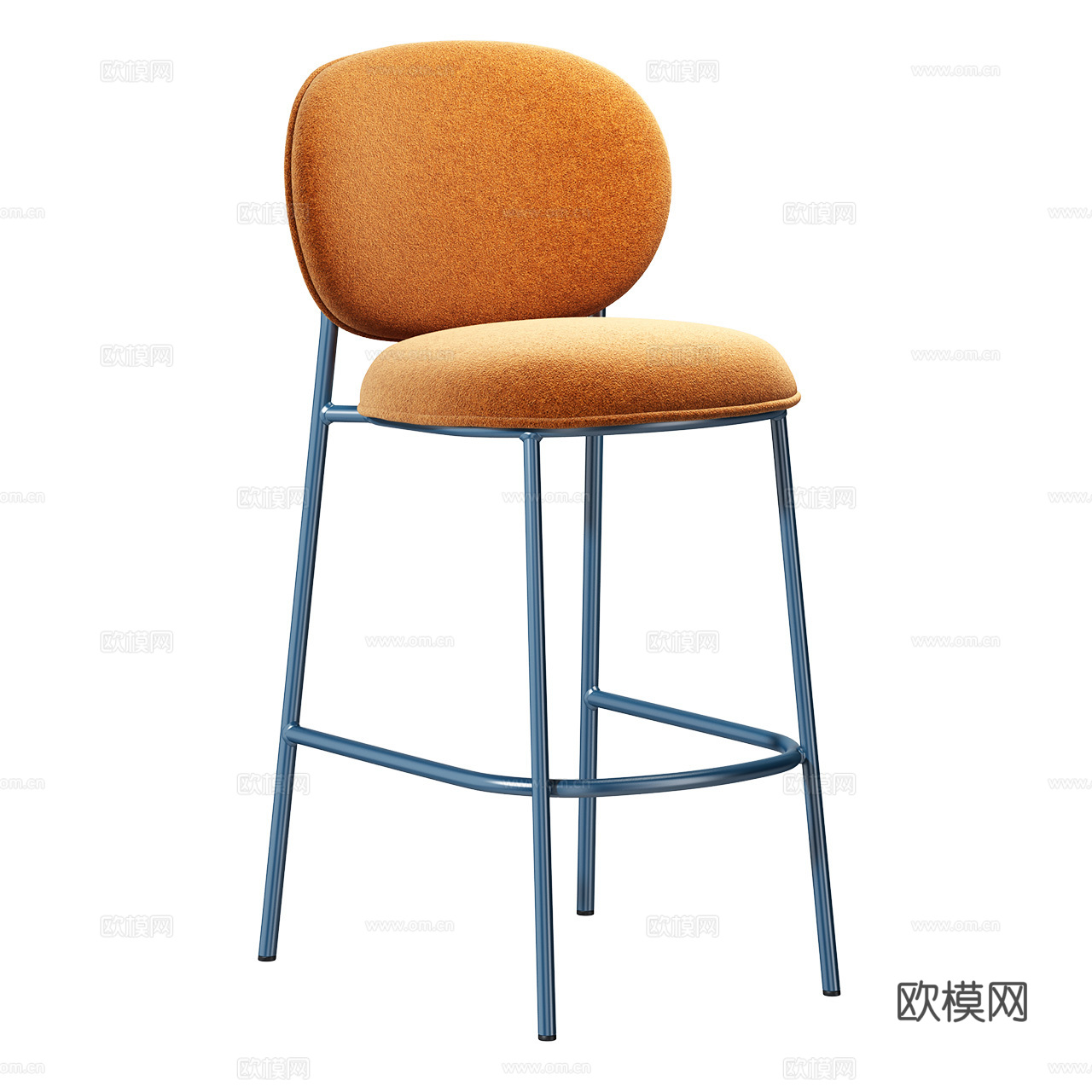 Pedrali 北欧吧椅 简约吧椅 布艺吧椅 极简吧椅3d模型