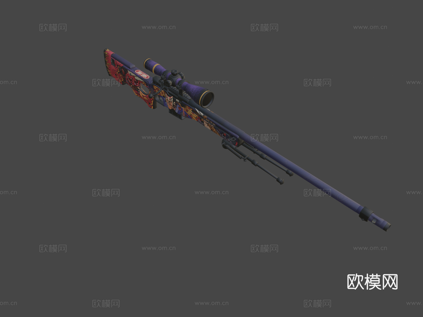 AWP-鬼太极3d模型