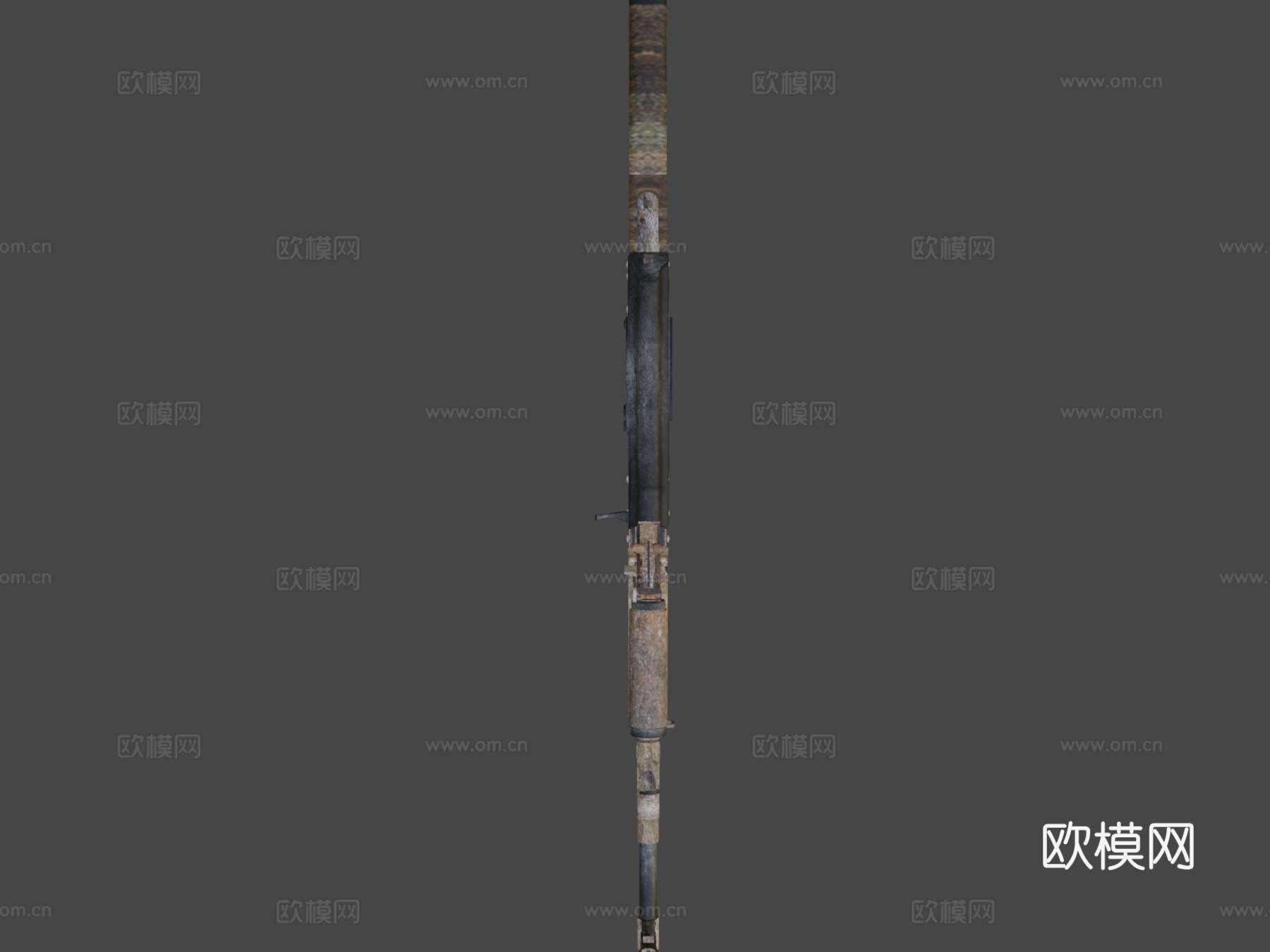 AK-47-黑色氧化物3d模型