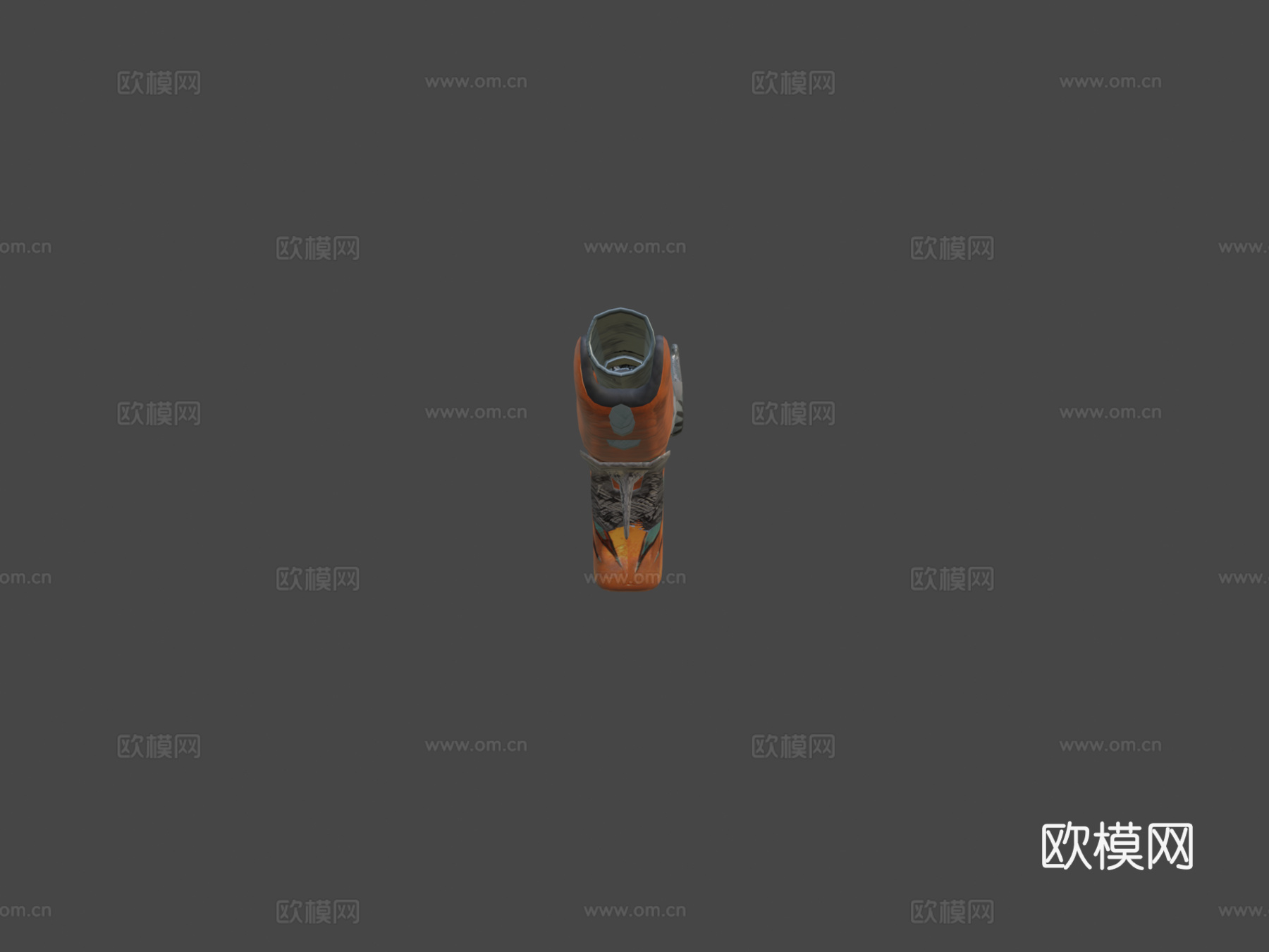 风格化燧发手枪3d模型