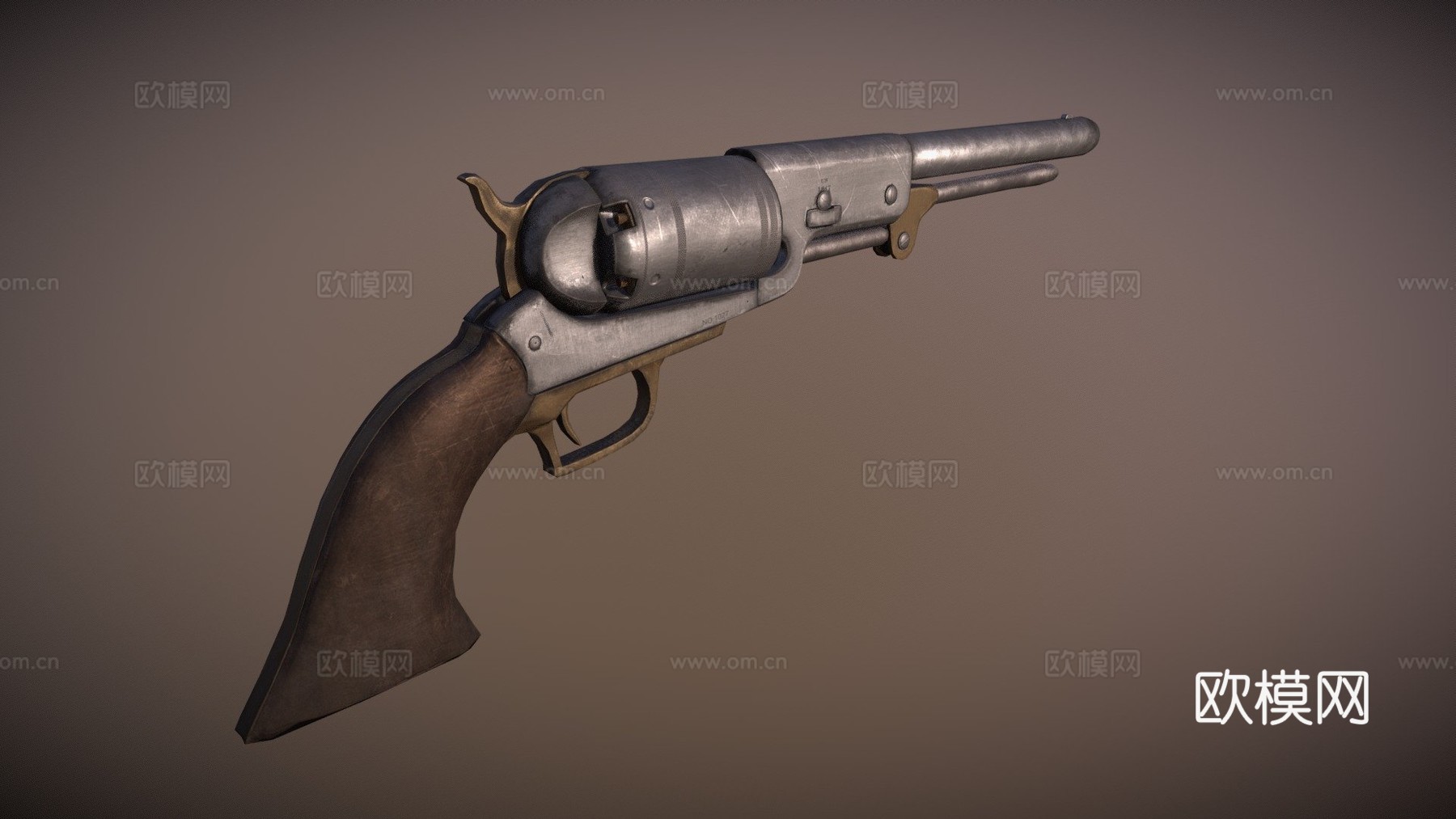 柯尔特沃克1847型3d模型