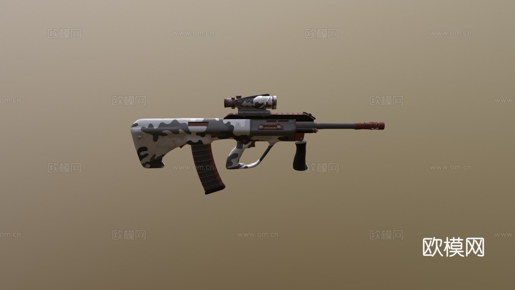AUG-赝品3d模型