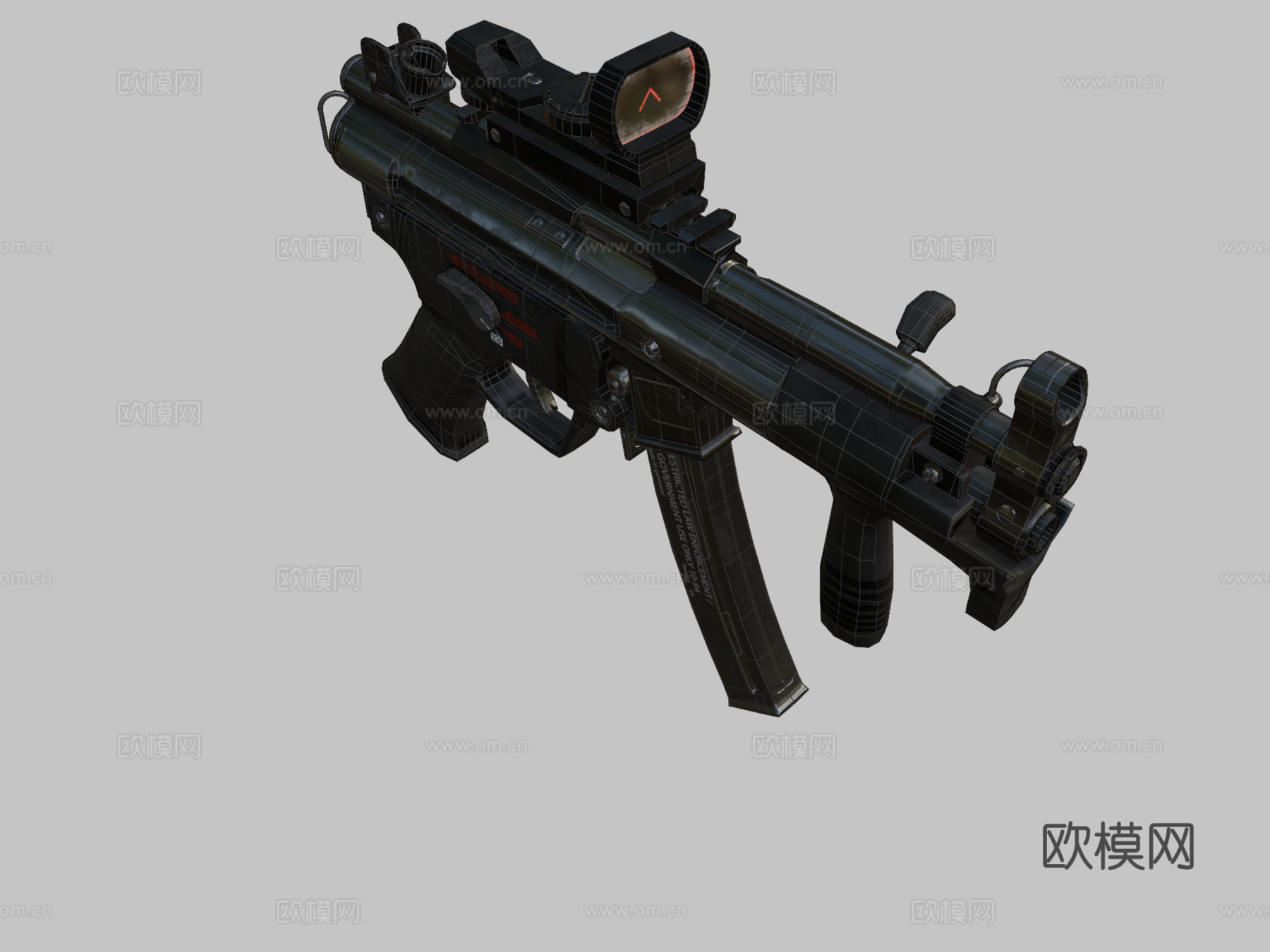 MP5K3d模型