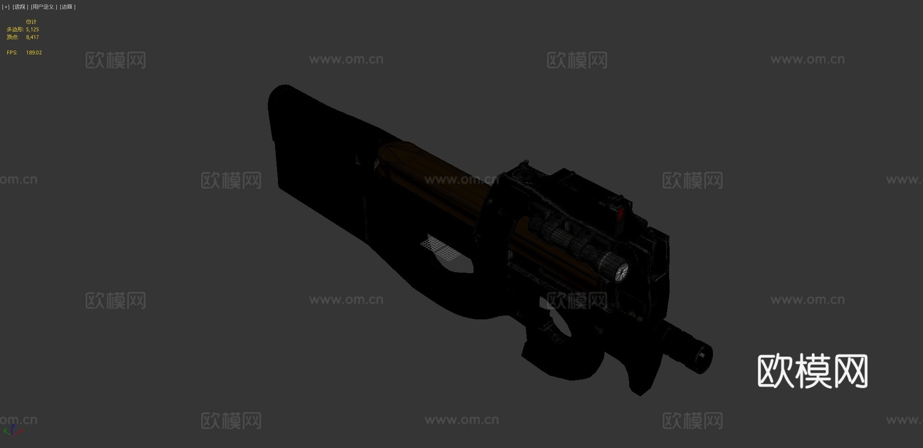 P90-星际之门3d模型