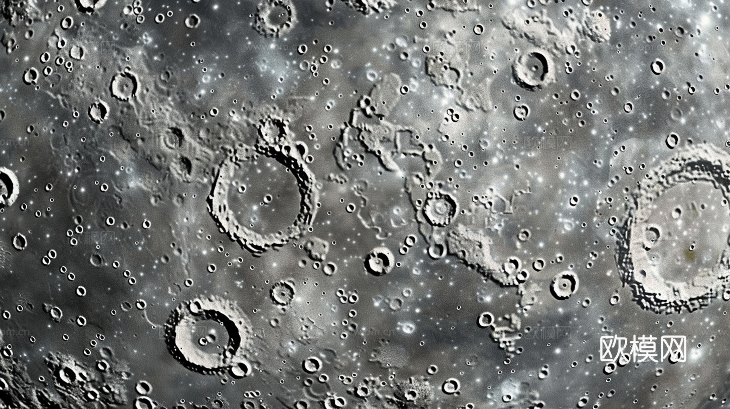 月球灯星球月亮陨石表表面