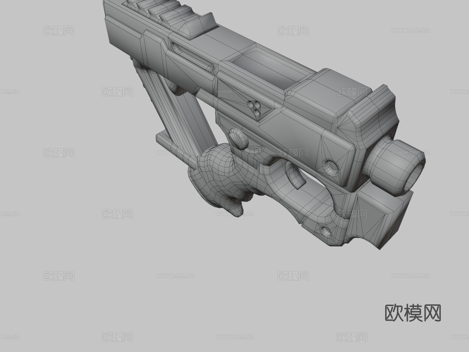 概念手枪3d模型