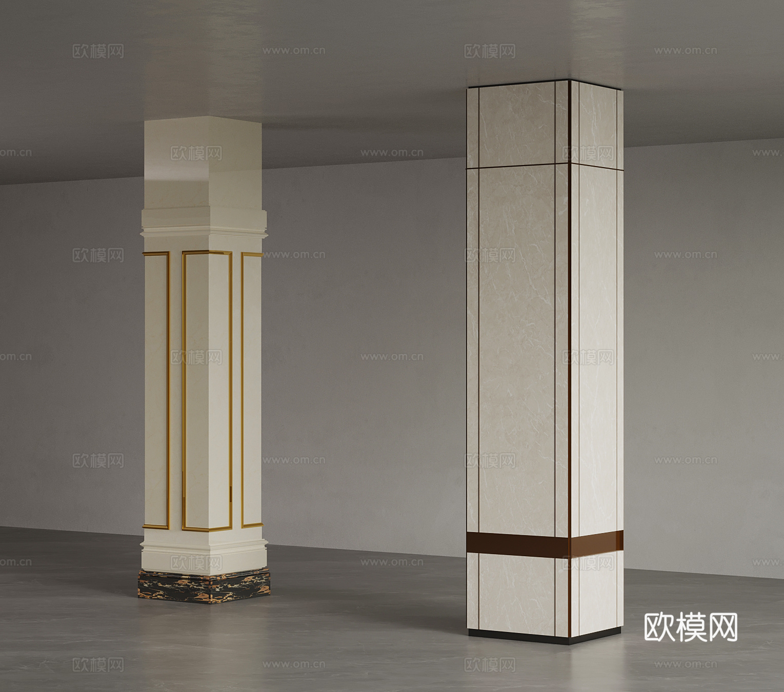 柱子 现代酒店柱子 装饰柱3d模型
