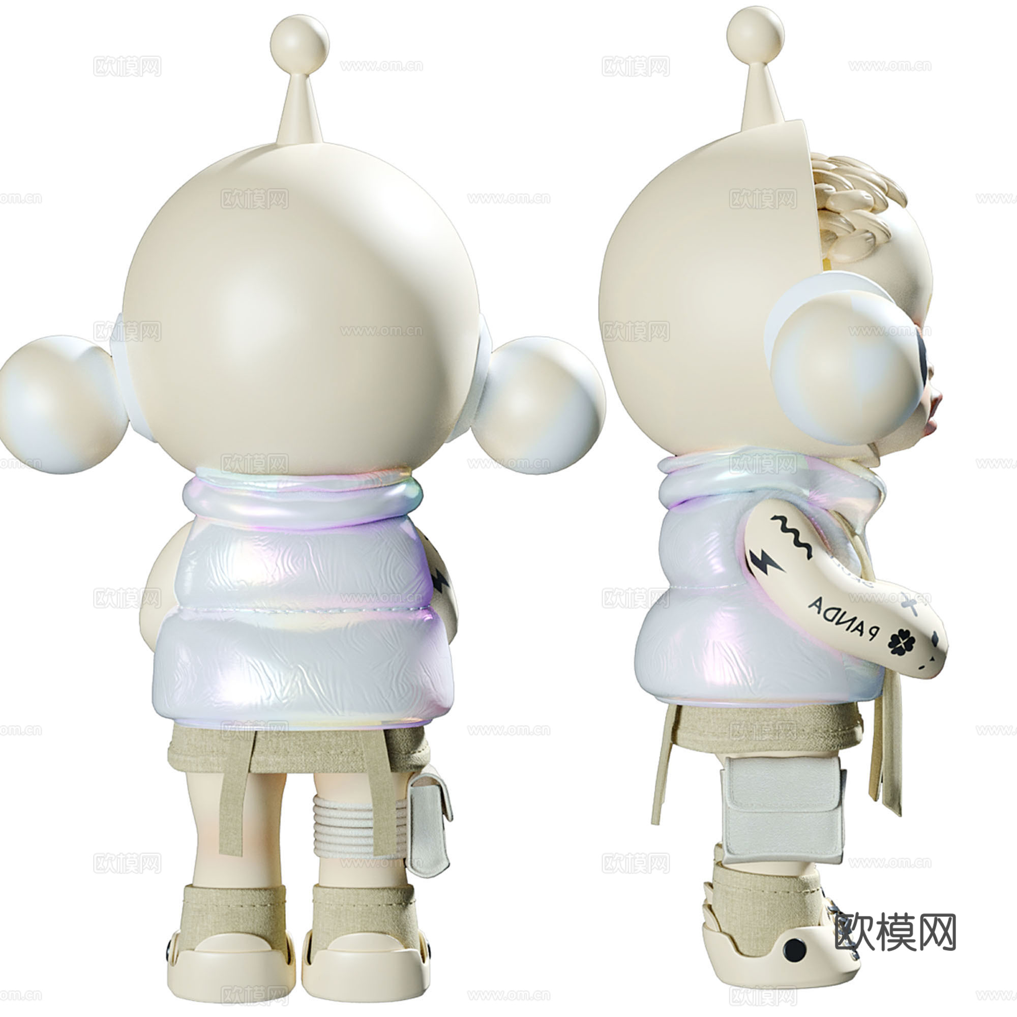 现代玩偶摆件3d模型