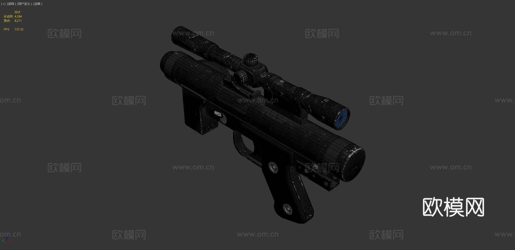 星球大战SE-14c爆能枪3d模型