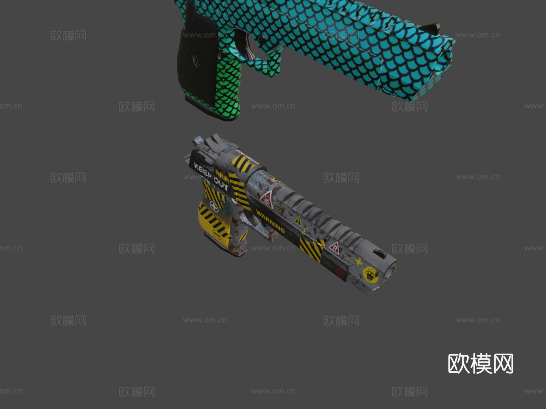 阿尔法箱-沙漠之鹰3d模型