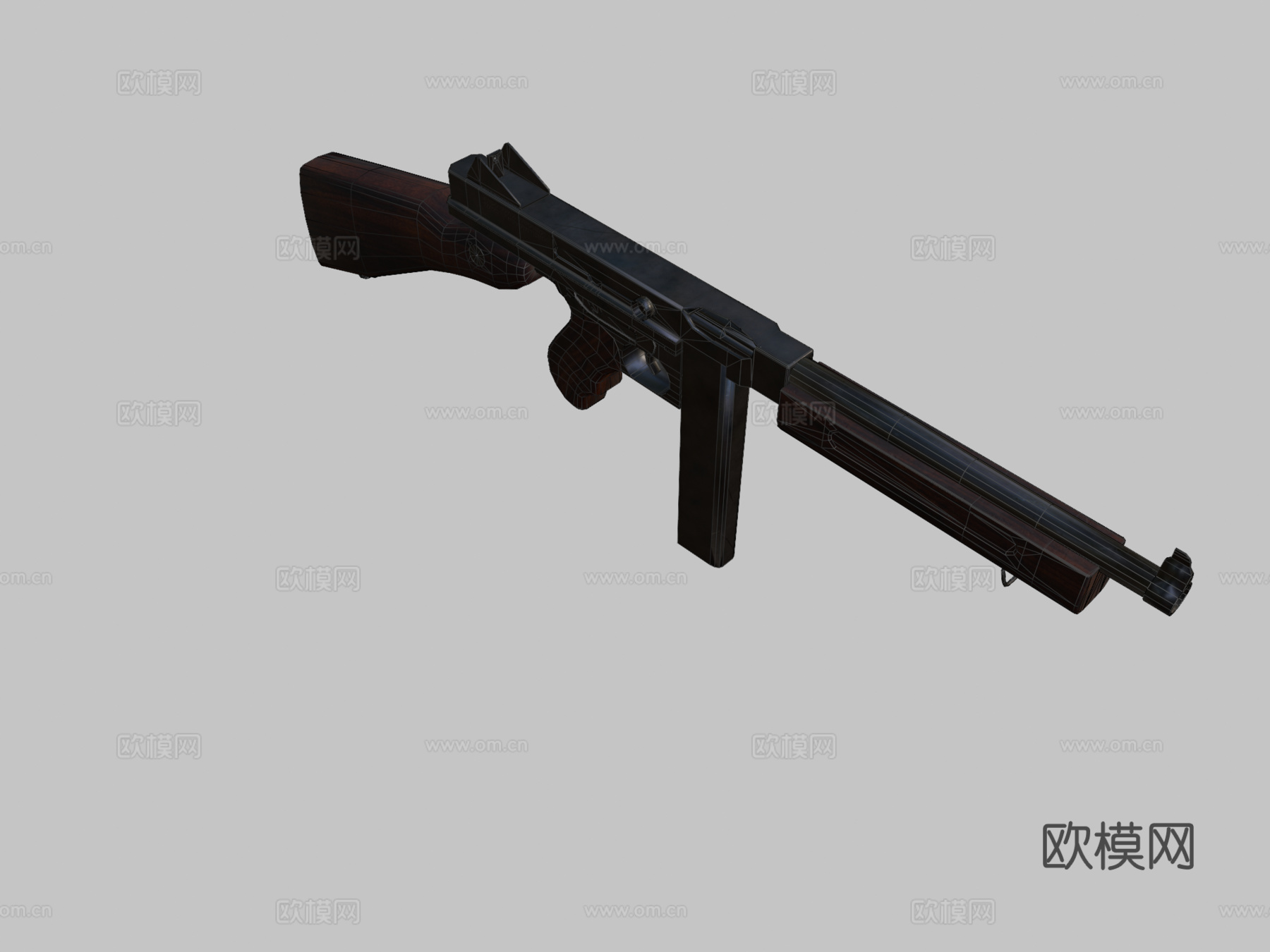 M1A1汤普森3d模型