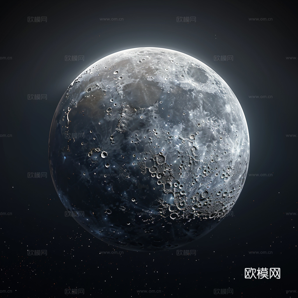 月球灯星球月亮陨石表表面