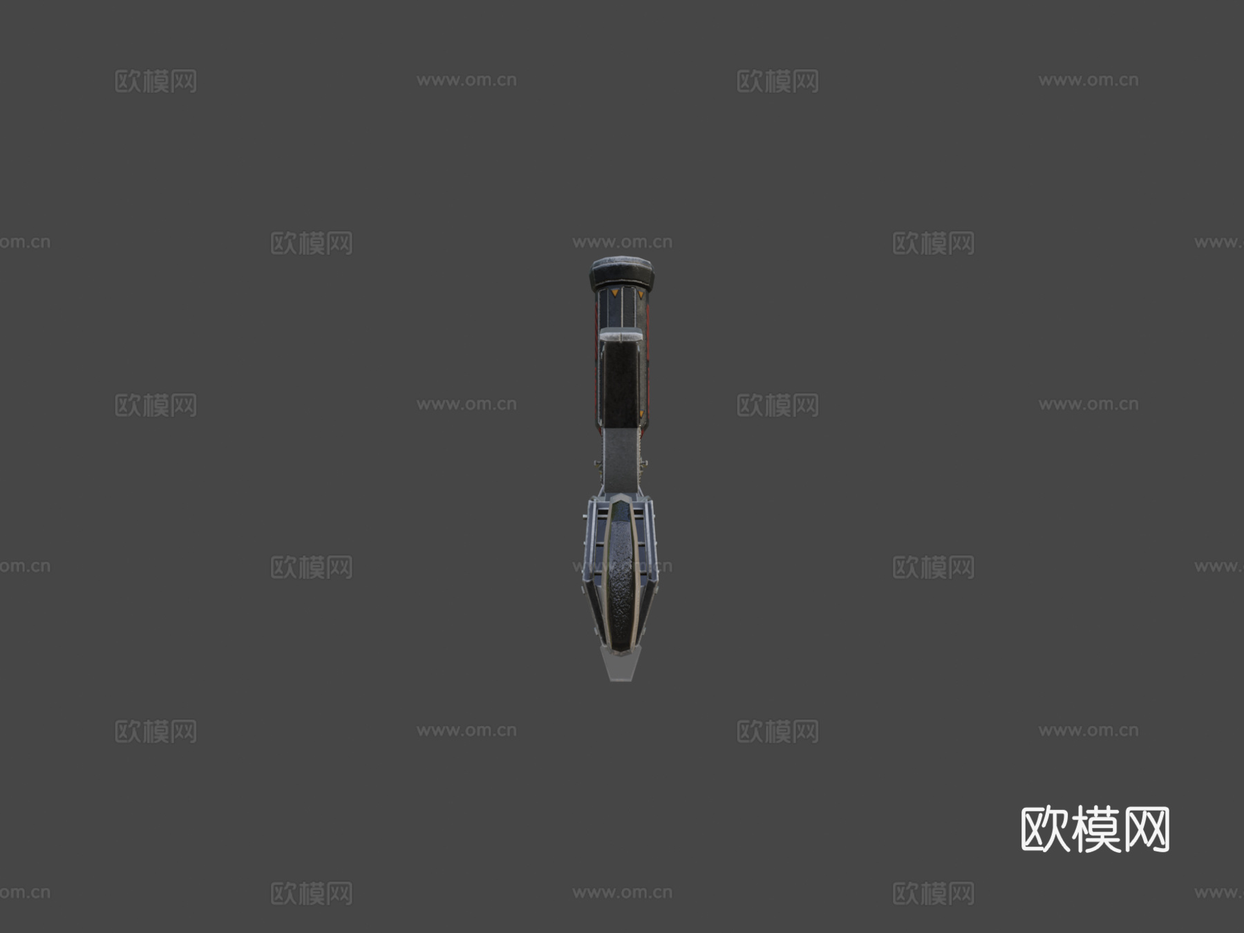 科幻战斗火焰喷射器-MK2-PFU3d模型