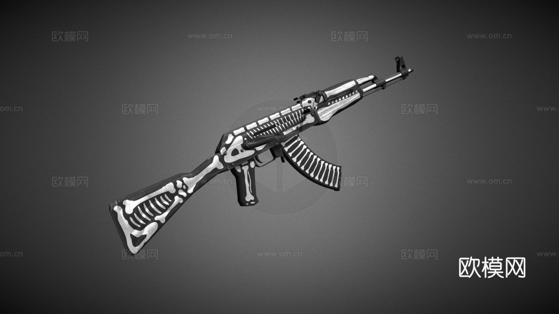AK47骨架版3d模型