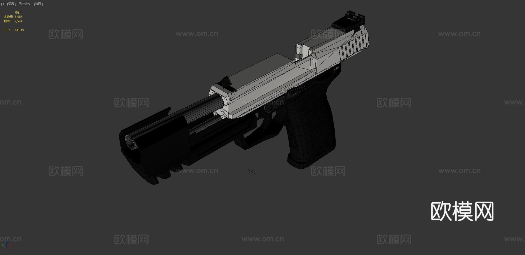 H&amp;K USP竞赛版3d模型