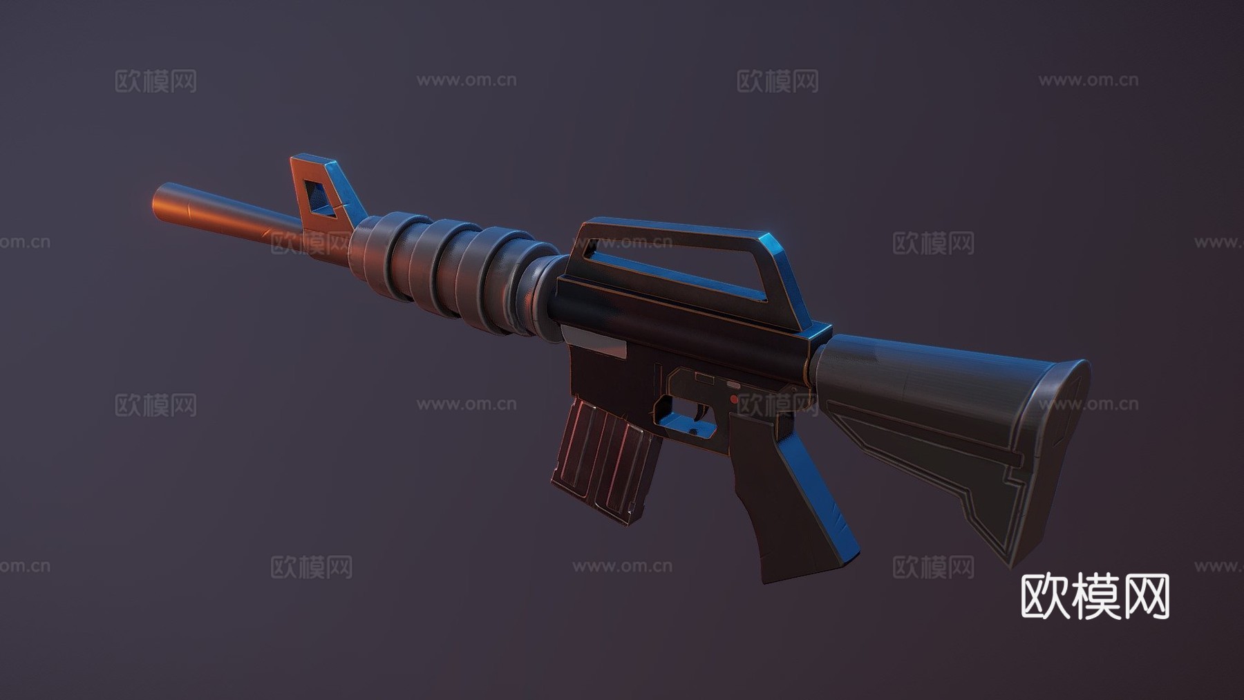 风格化M4A13d模型