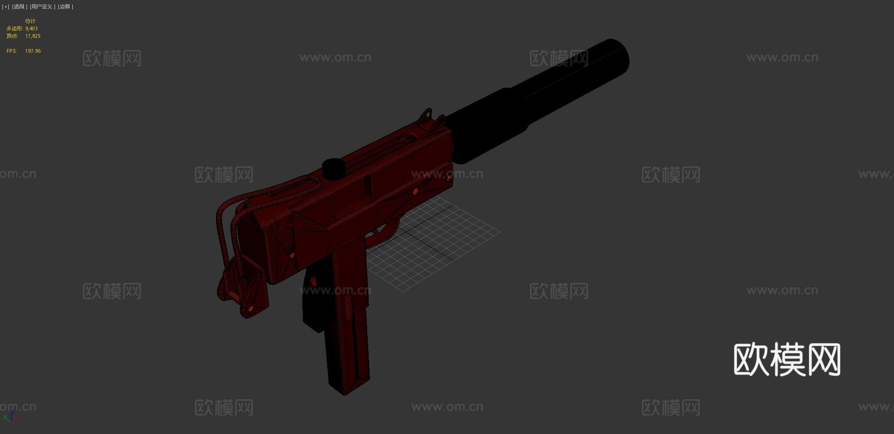 英格拉姆11型3d模型