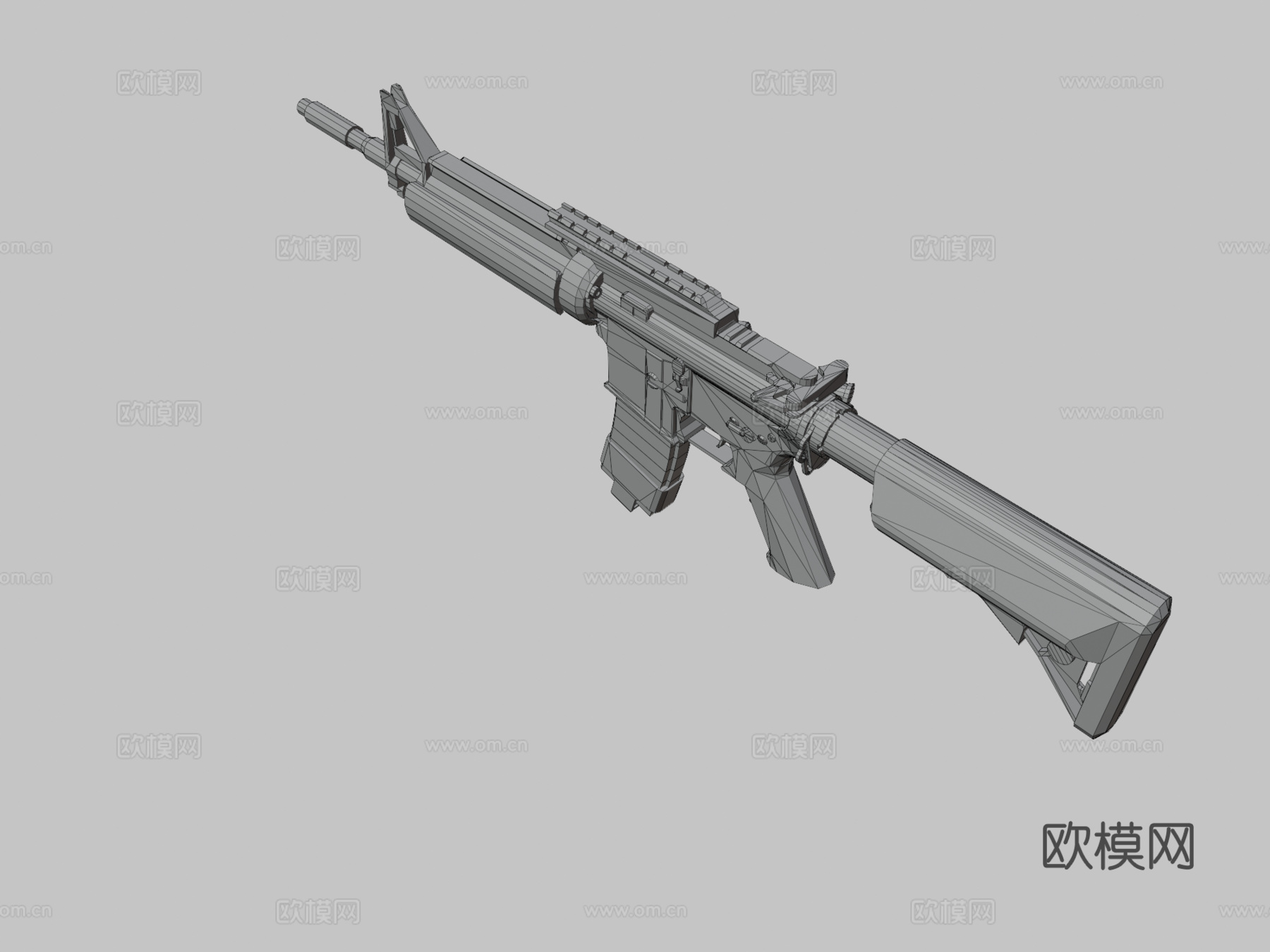 M4A1步枪3d模型
