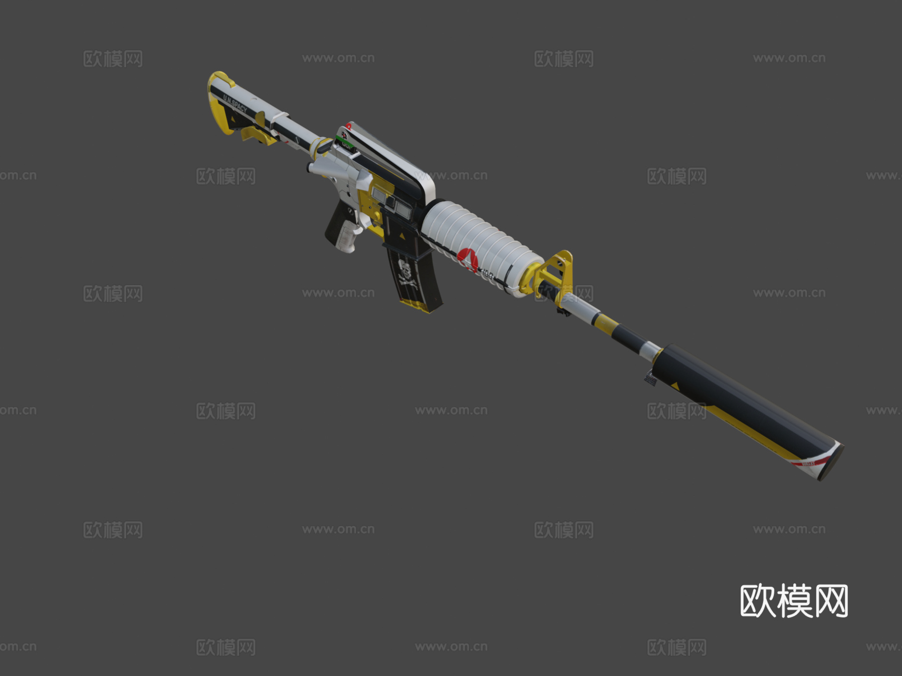 M4A1-S宏3d模型