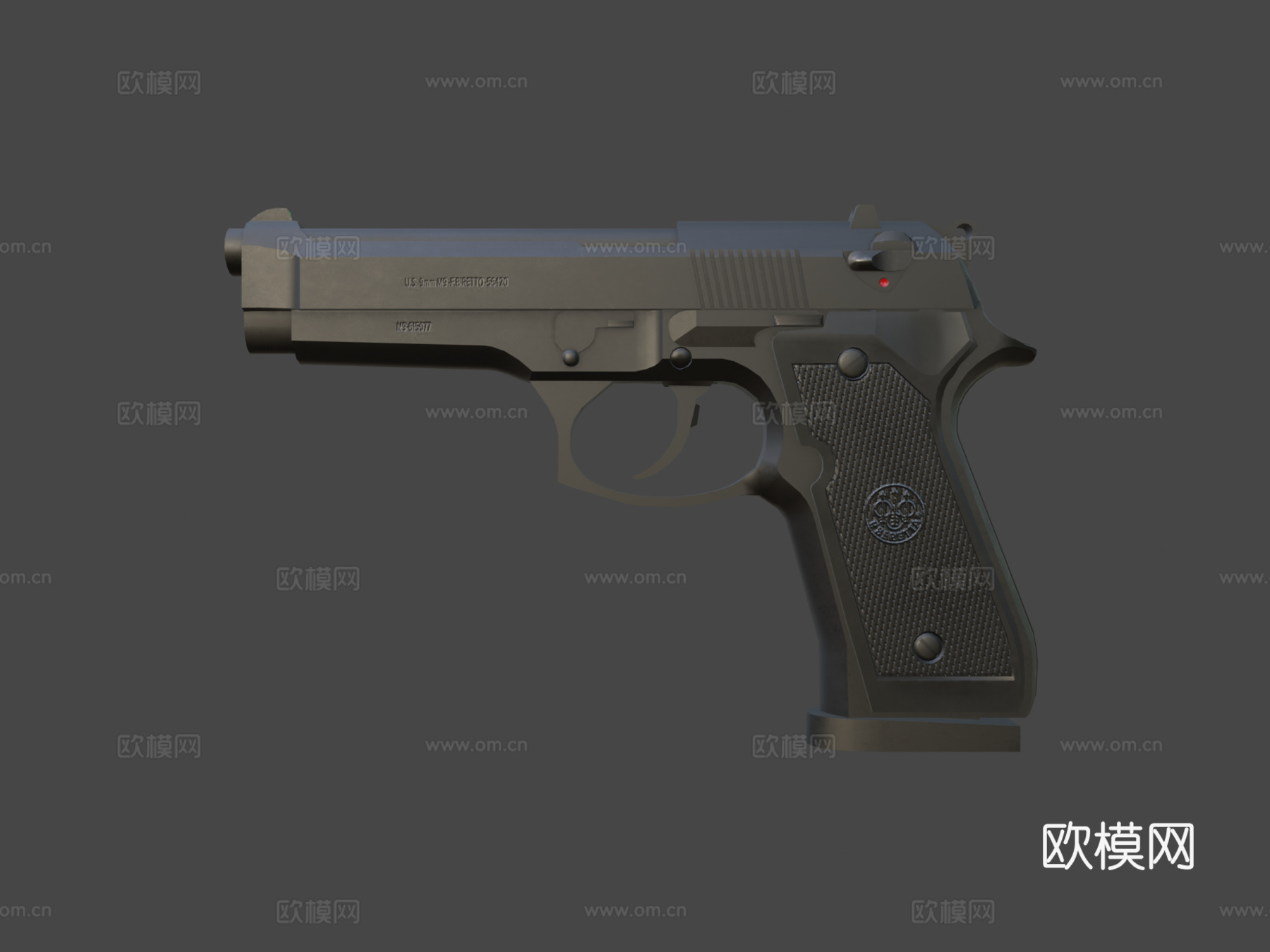 M9伯莱塔3d模型