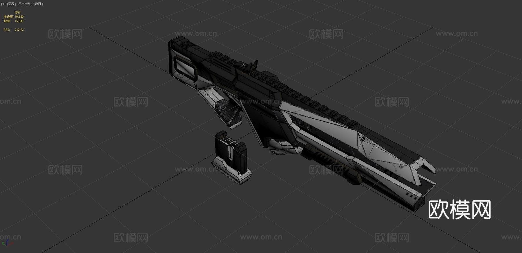 GPU武器3d模型