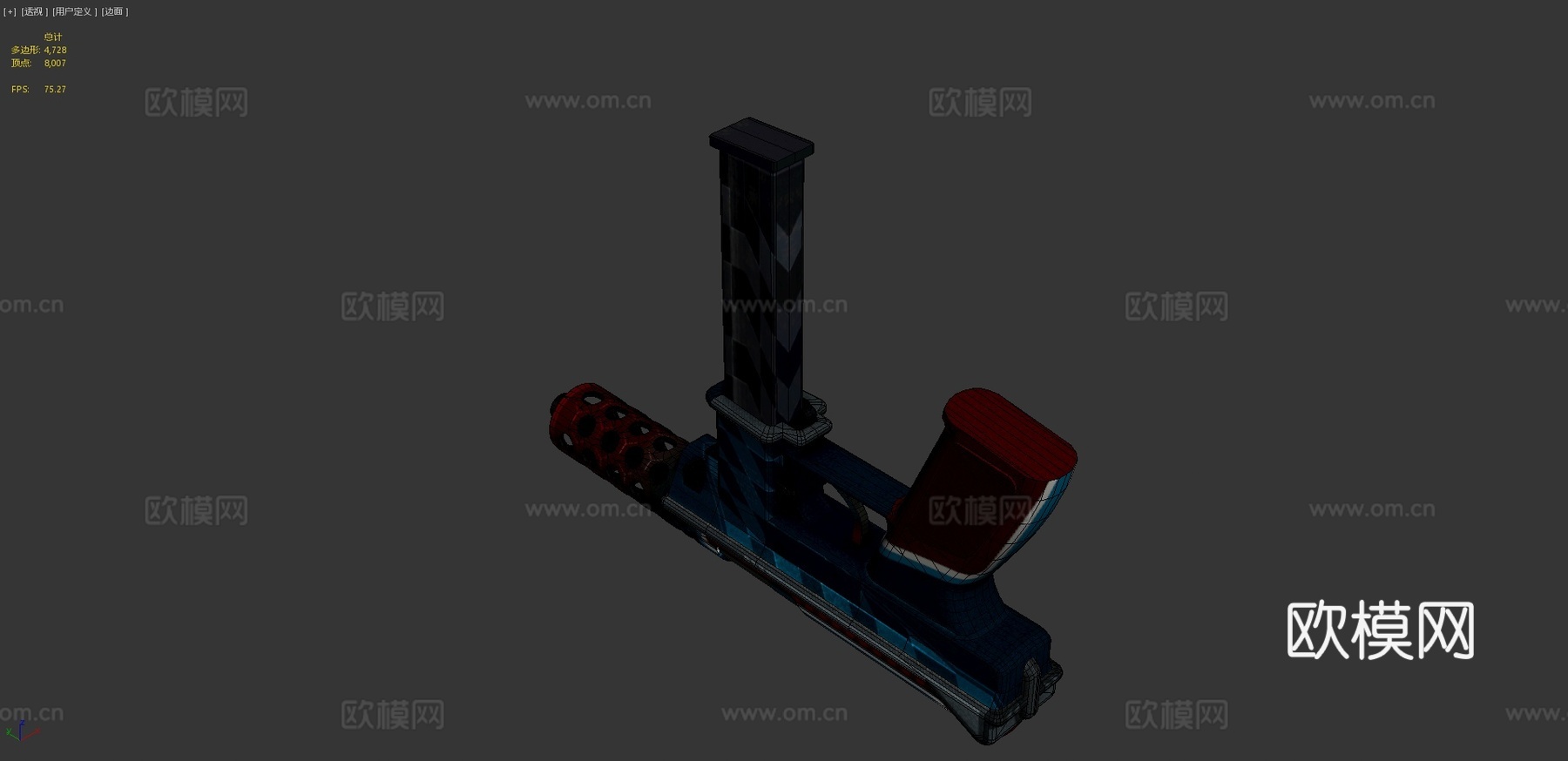 Tec-9-电路3d模型