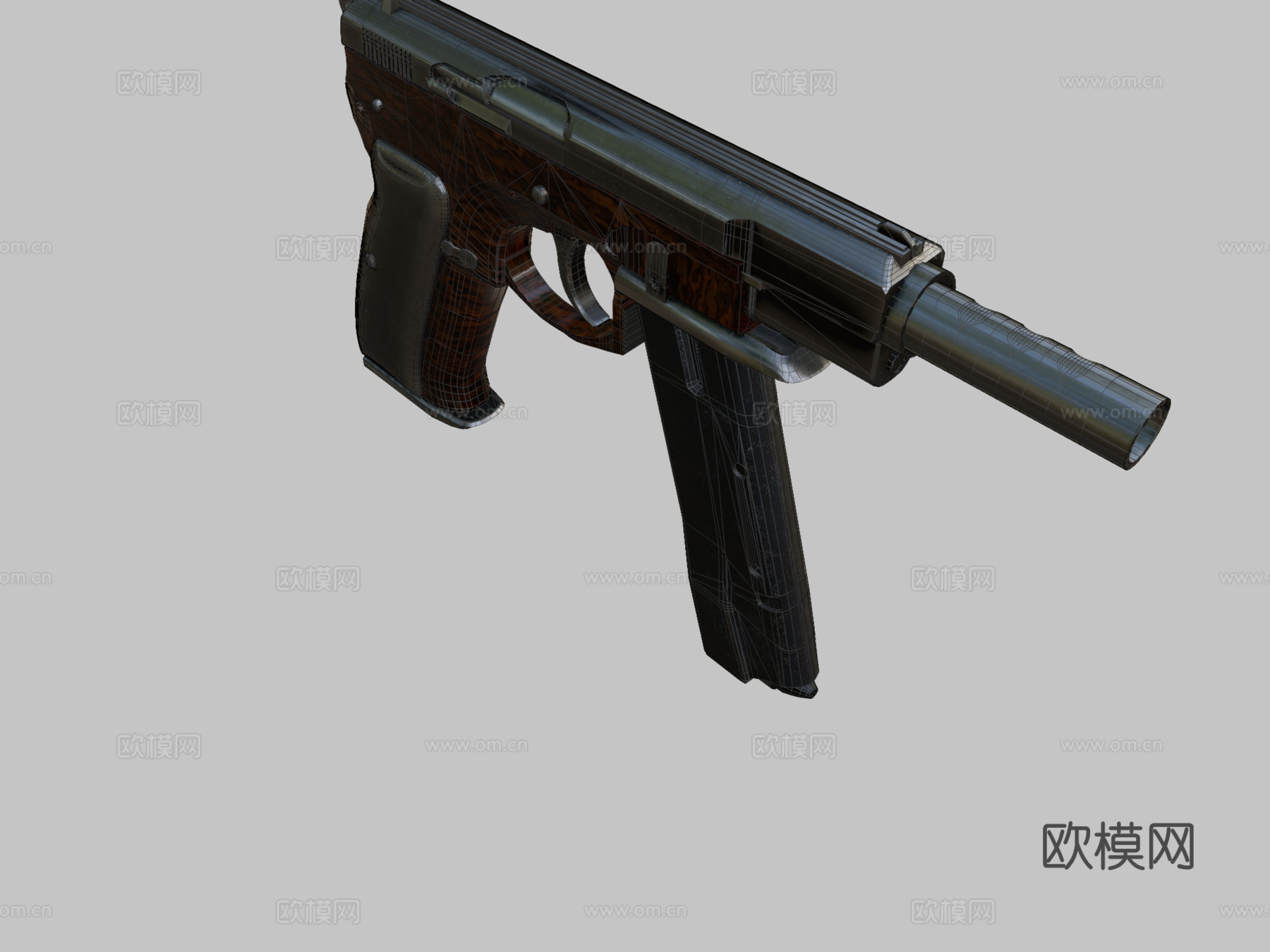 反恐精英枪皮-洁净钢CZ753d模型