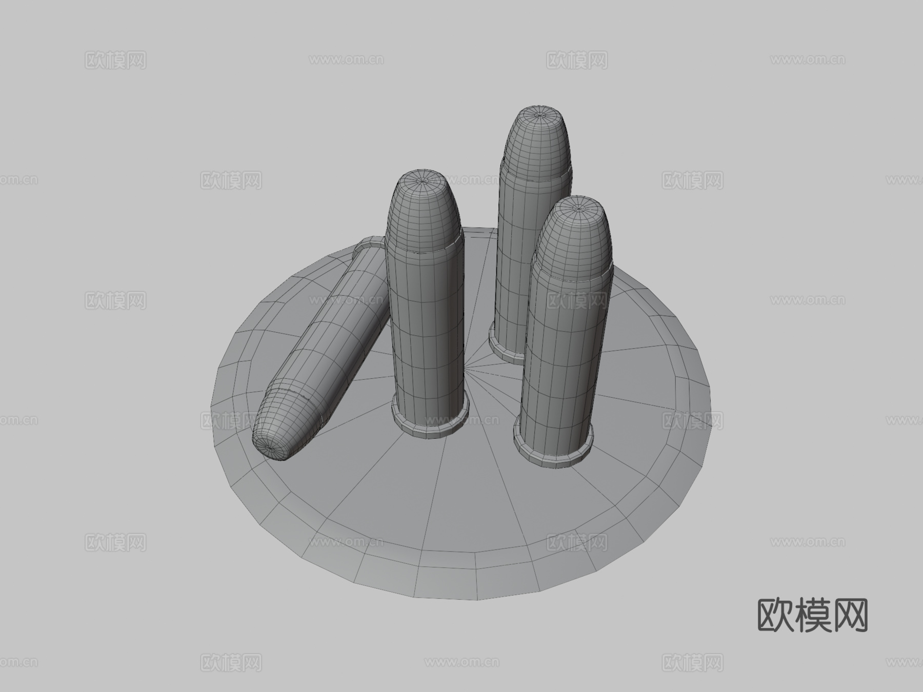 .357马格南子弹3d模型