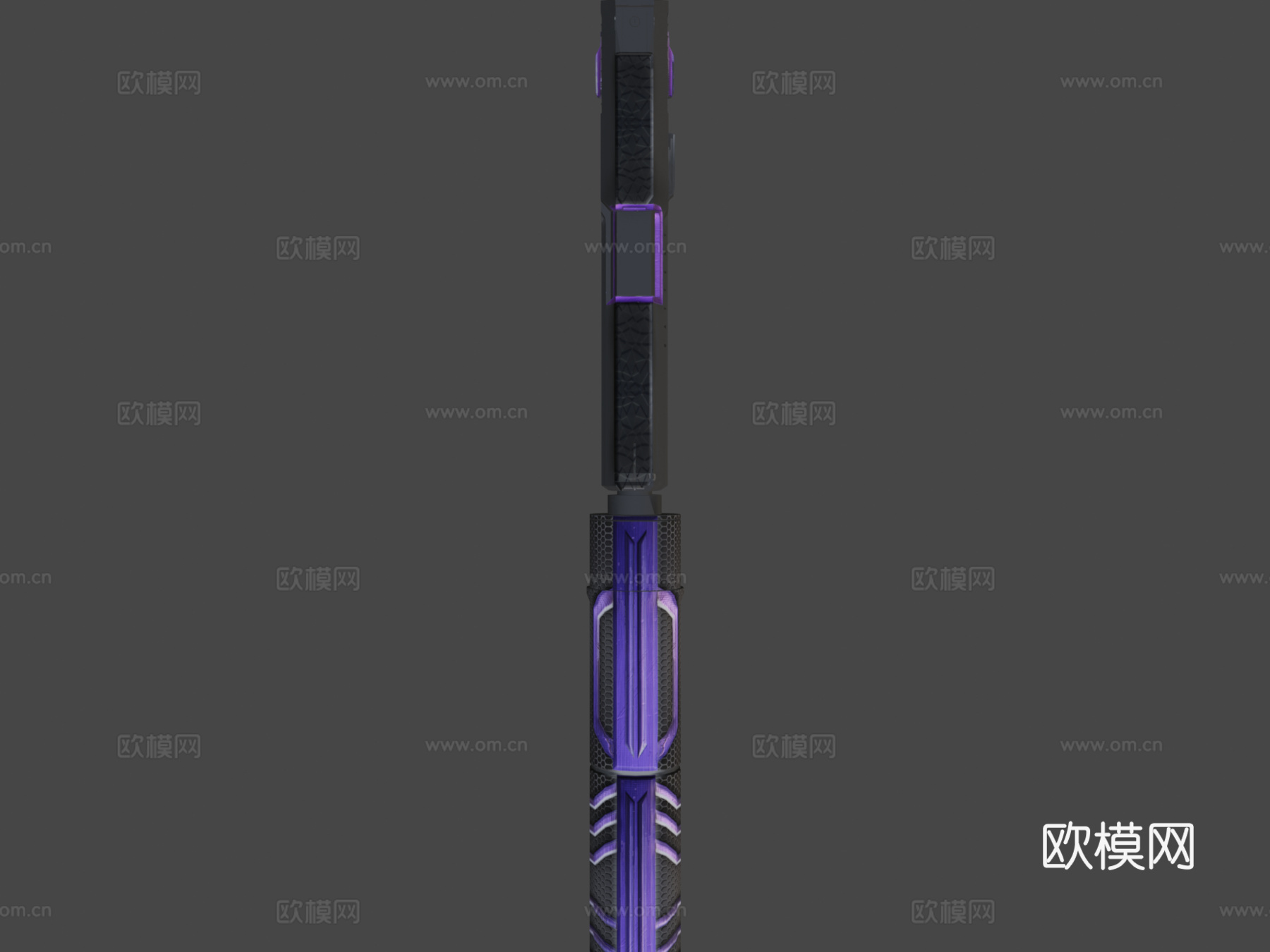 USP-S-紫罗兰骷髅3d模型