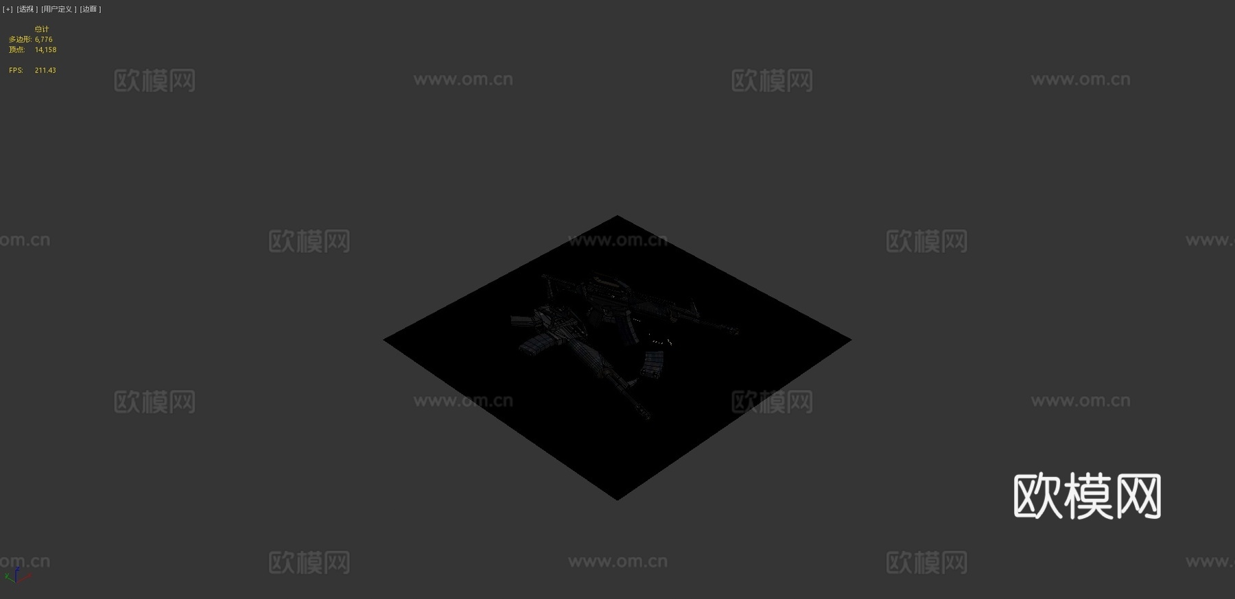 SS2突击步枪(免费游戏模型)3d模型