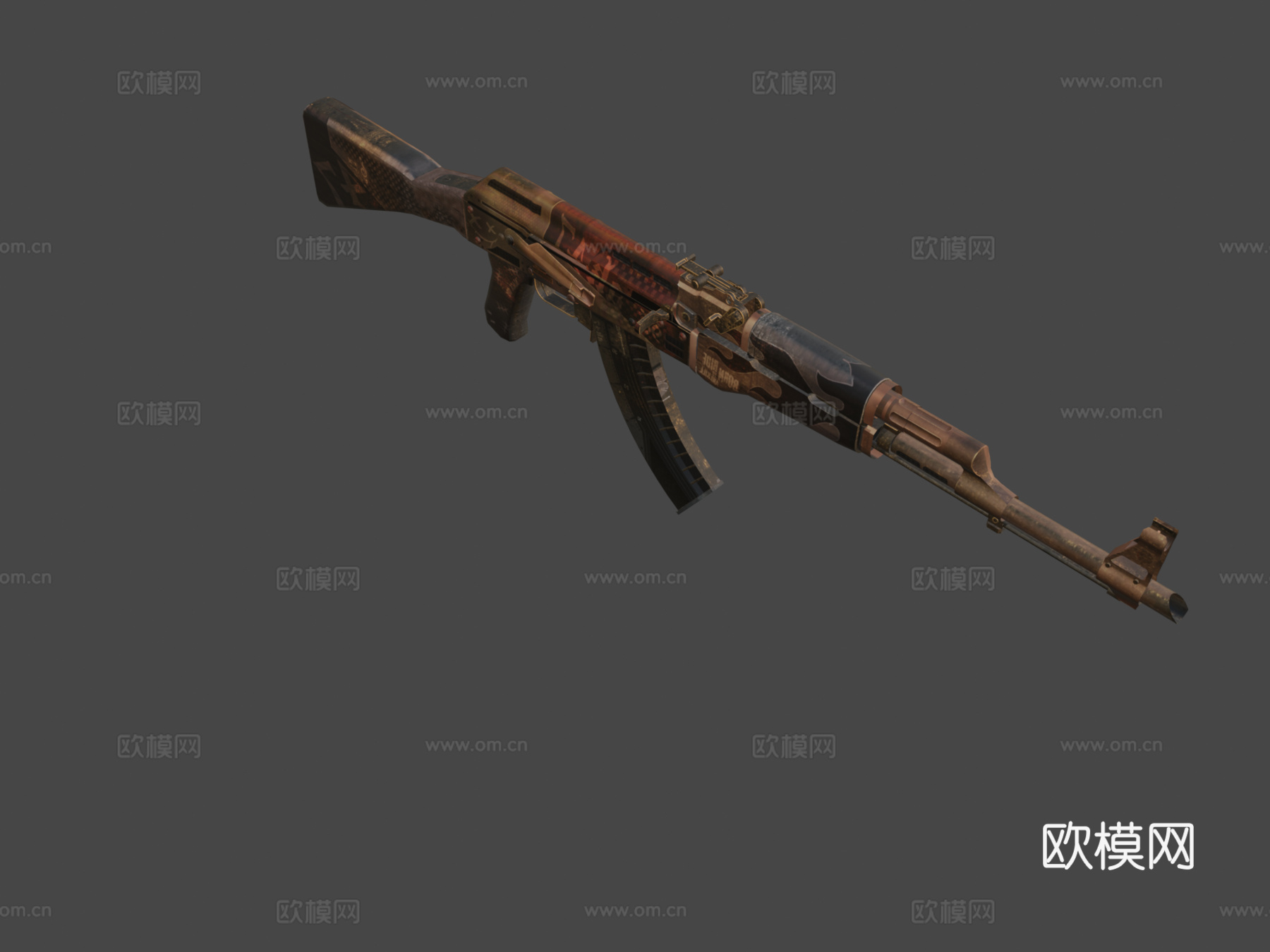 AK47-机车党3d模型