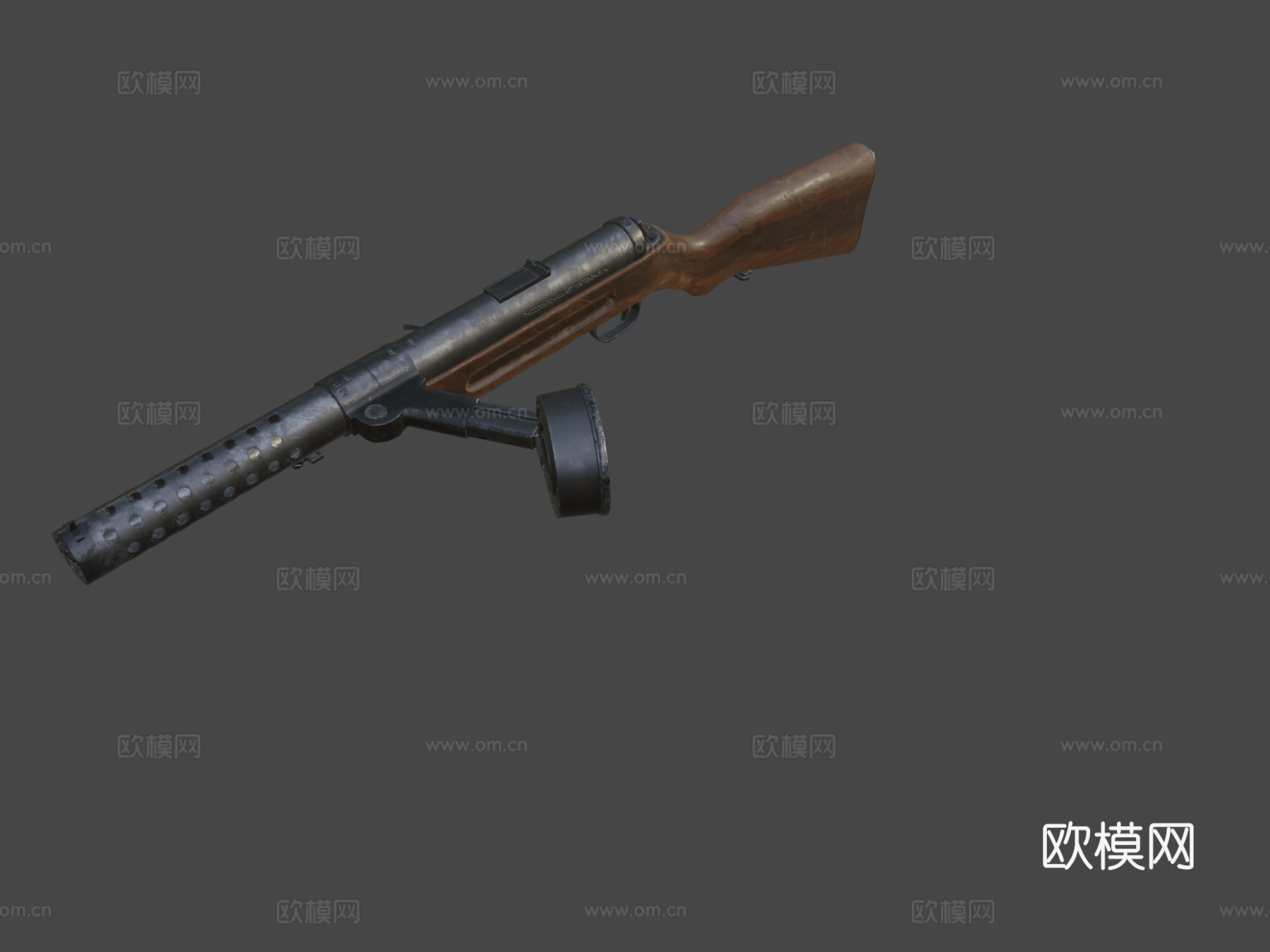 MP-18冲锋枪3d模型