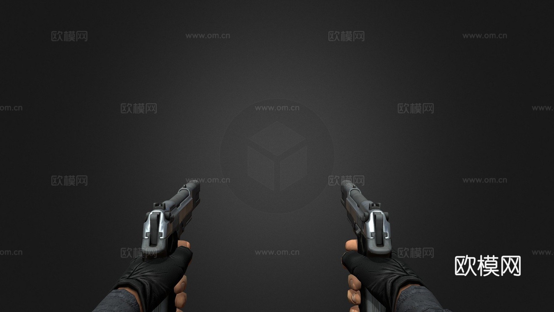 FPSW2双持手枪3d模型-Pic-1