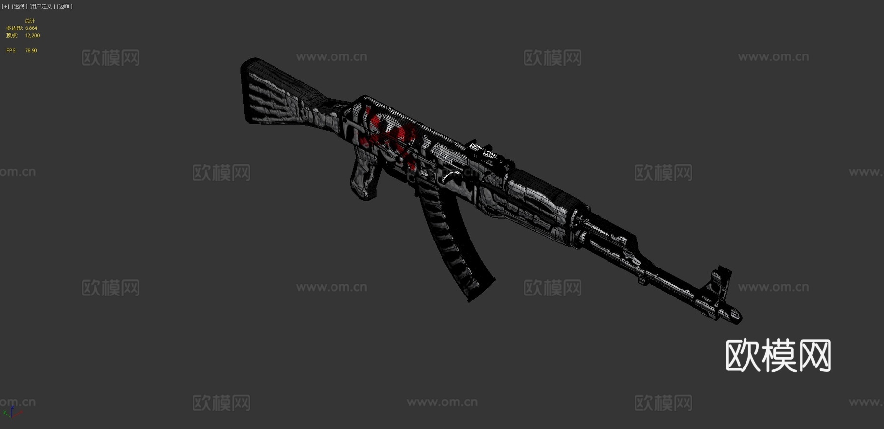AK47-骨猎者3d模型