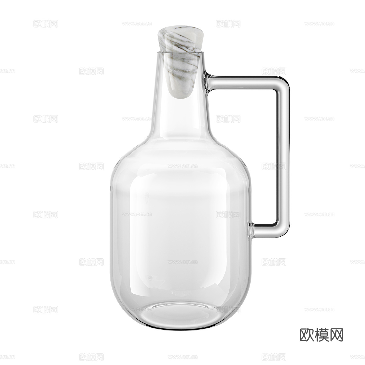 Atipico 极简水瓶 水瓶 玻璃瓶 酒瓶3d模型