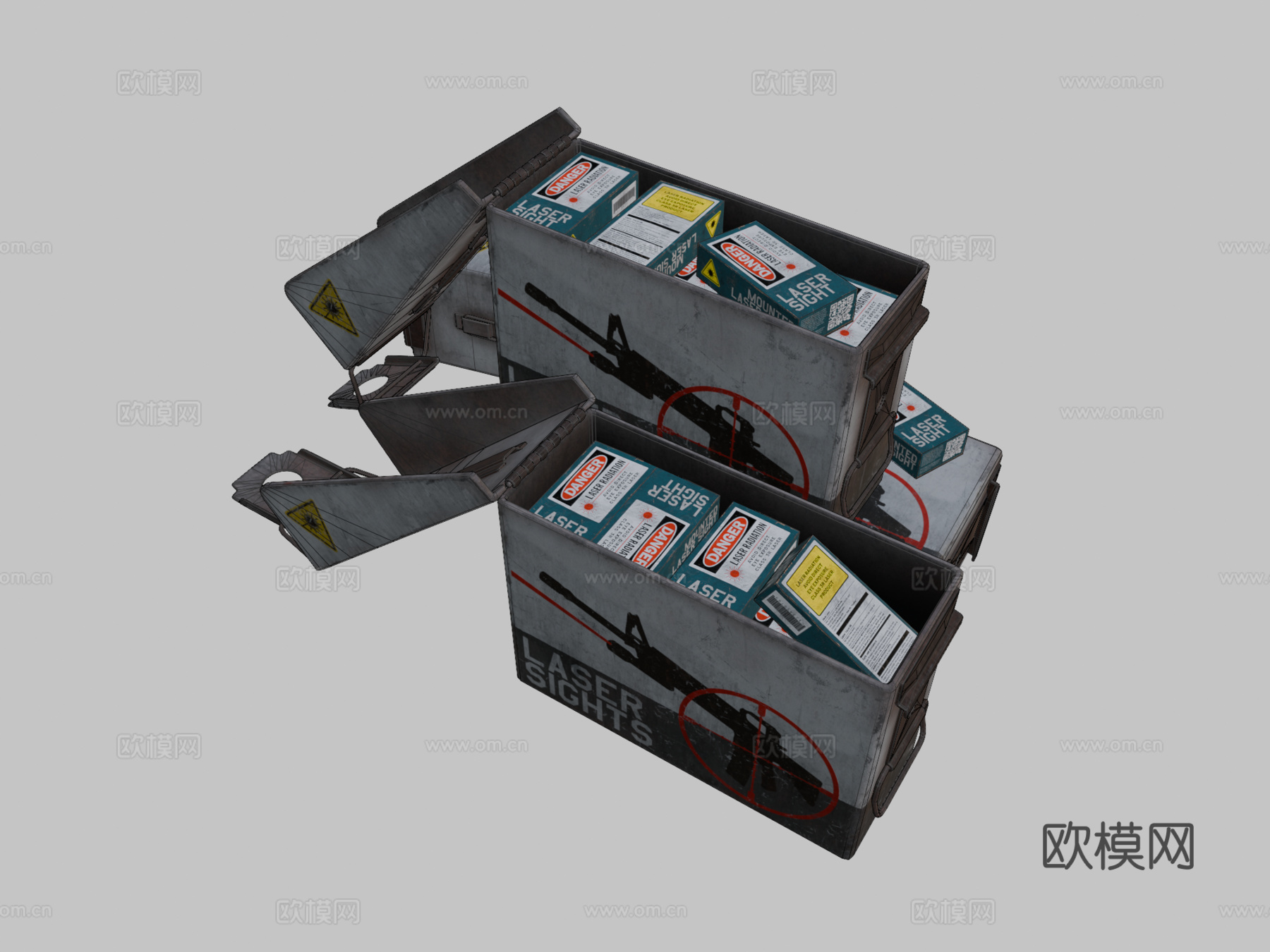 求生之路2激光瞄准镜盒3d模型