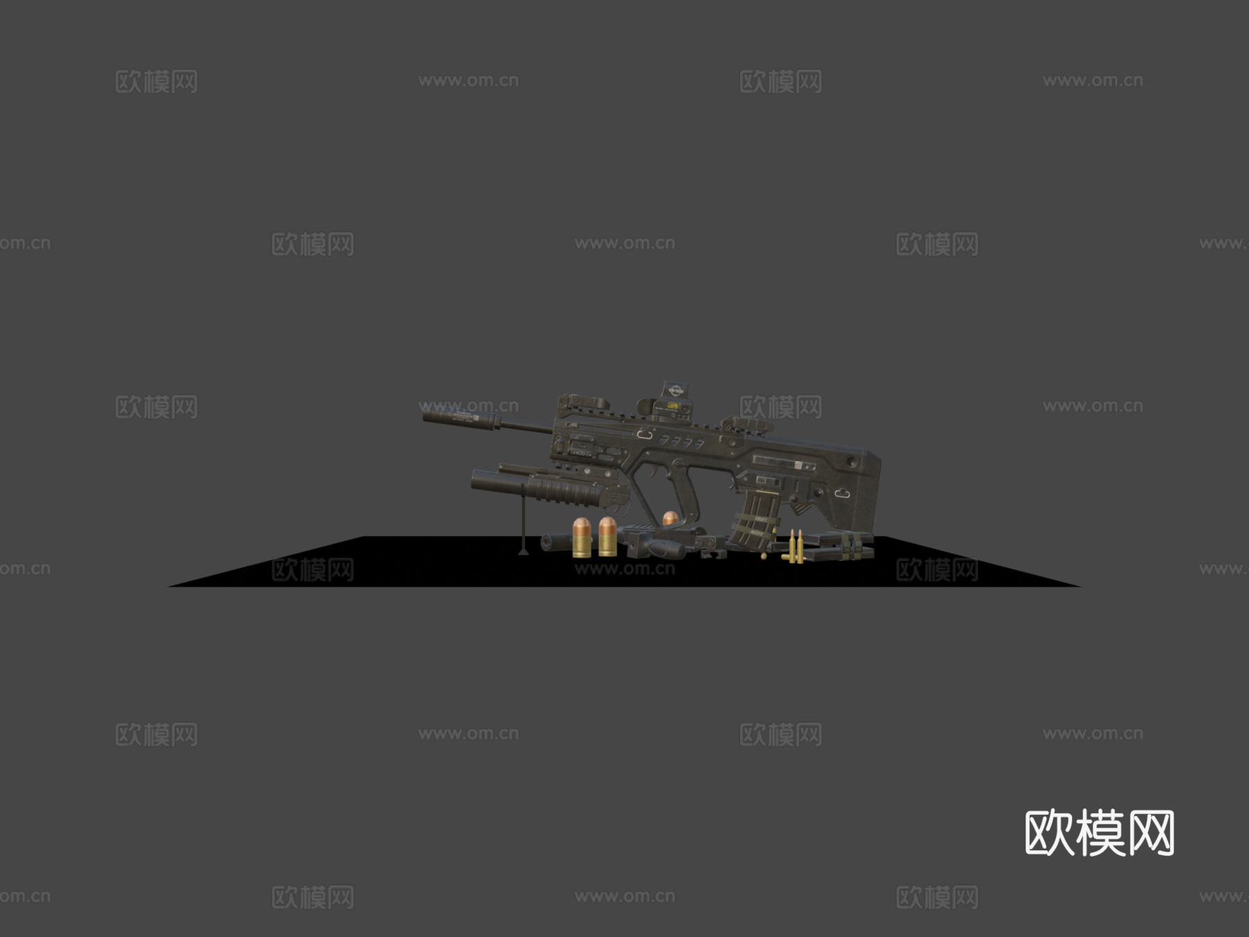 TAR 21突击步枪定制(游戏模型)3d模型