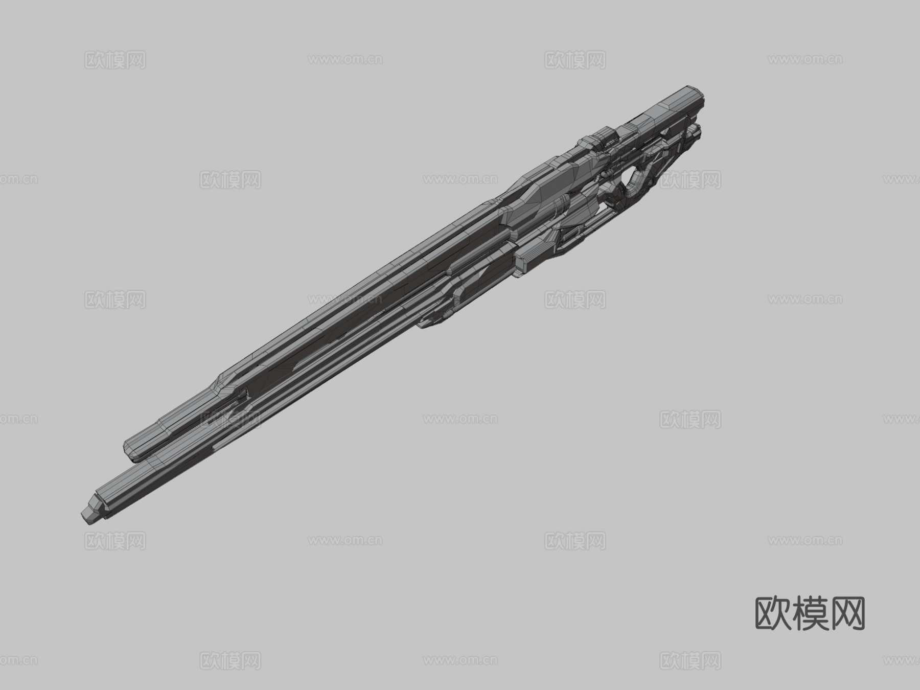 光环-先驱者狙击步枪3d模型