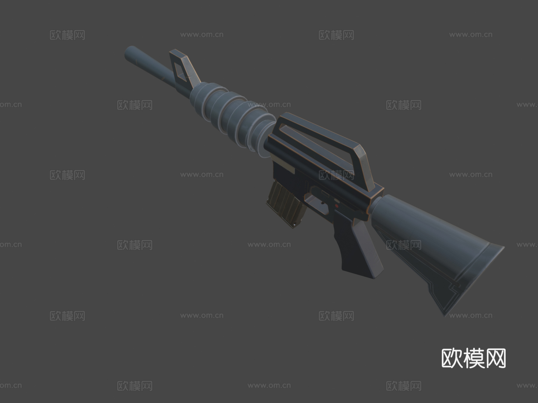 风格化M4A13d模型