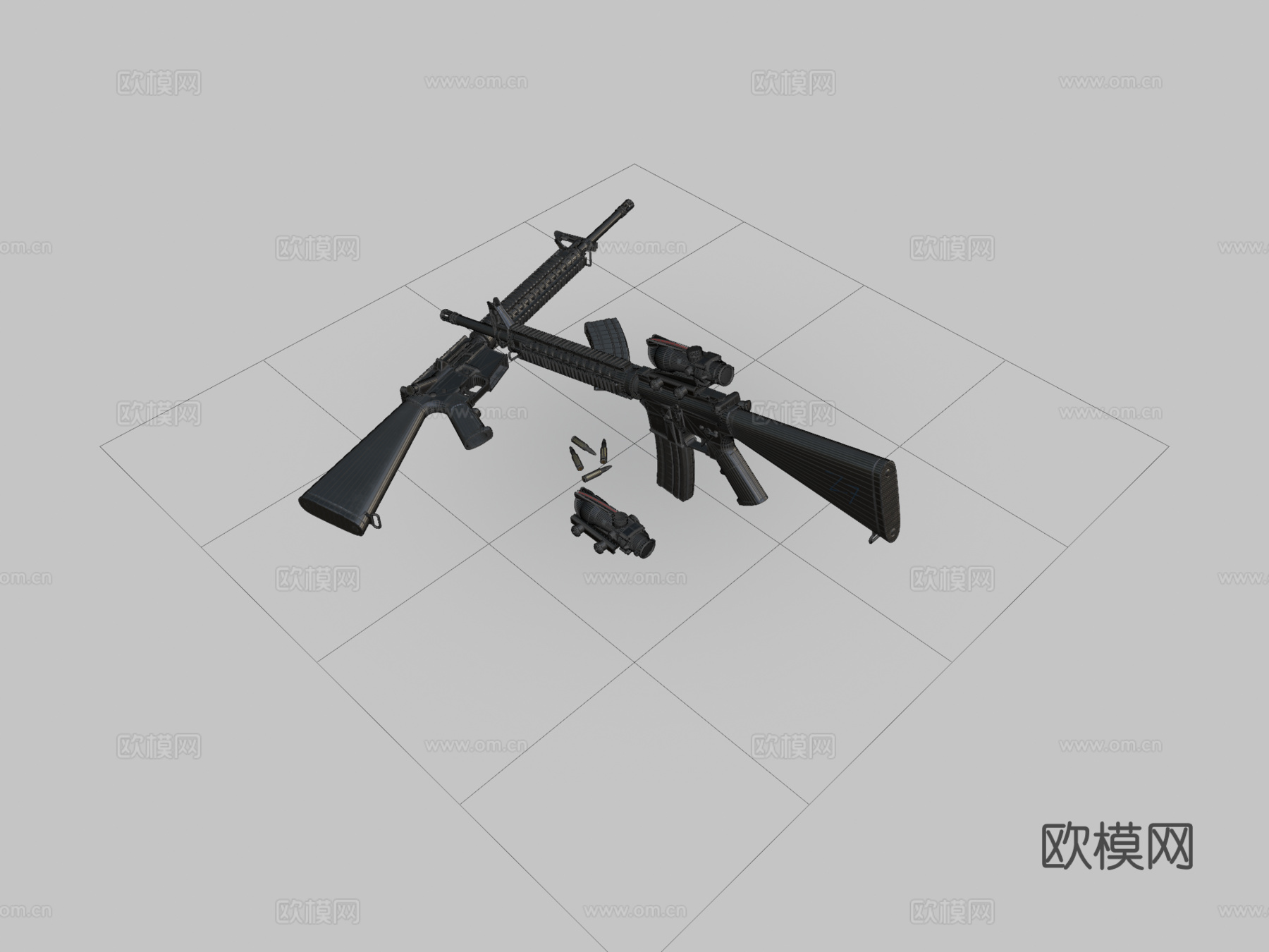 M16A43d模型