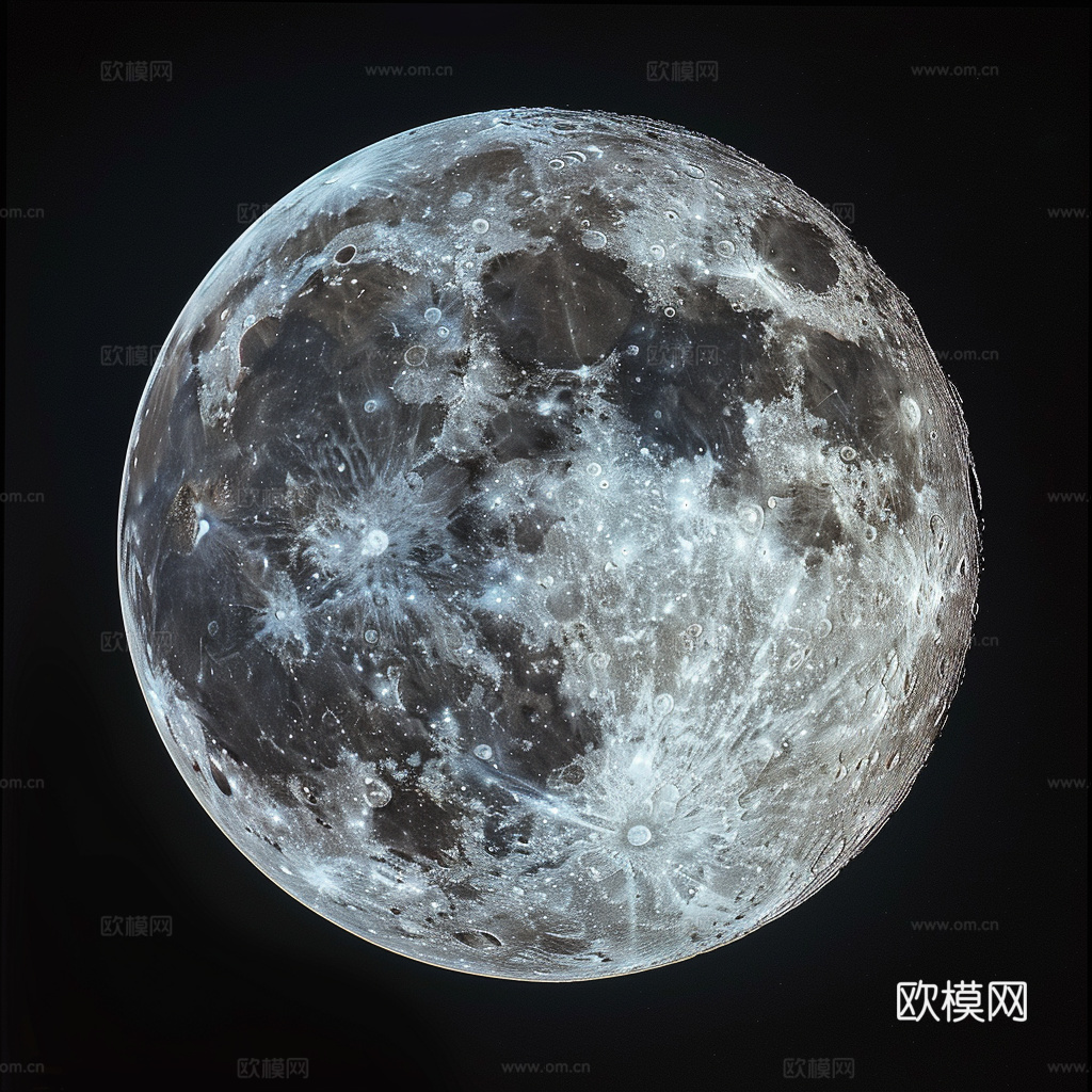 月球灯星球月亮陨石表表面